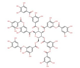 Gallotannin (CAS 1401-55-4) - chemical structure image