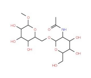 GalNAc1-b-3Gal-&alpha;-OMe (CAS 109303-71-1) - chemical structure image