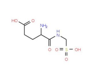 &gamma;-D-Glutamylaminomethylsulfonic acid (CAS 90237-02-8) - chemical structure image