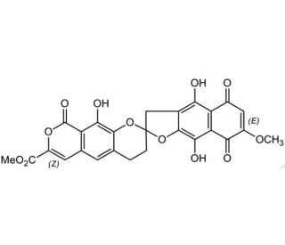 gamma-Rubromycin (CAS 27267-71-6) - chemical structure image