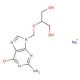 Ganciclovir Sodium Salt (CAS 107910-75-8) - chemical structure image