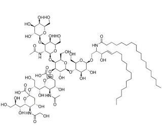 Ganglioside GD1b disodium salt (CAS 19553-76-5) - chemical structure image