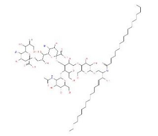 Ganglioside GD2, Disialo, Human Brain (CAS 65988-71-8) - chemical structure image