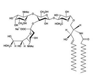 Ganglioside GM2 sodium salt (CAS 19600-01-2) - chemical structure image