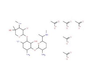 Gentamicin C1 Pentaacetate Salt (CAS 25876-10-2) - chemical structure image