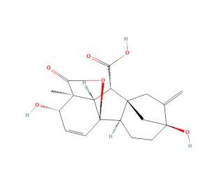 Gibberellic acid 4 (62%) & Gibberellic acid 7 (30%) (CAS 468-44-0) - chemical structure image