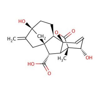 Gibberellic acid (CAS 77-06-5) - chemical structure image