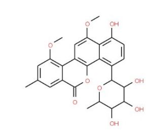Gilvocarcin M (CAS 77879-89-1) - chemical structure image