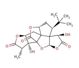 Ginkgolide A (CAS 15291-75-5) - chemical structure image