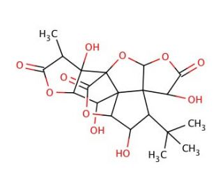 Ginkgolide C (CAS 15291-76-6) - chemical structure image