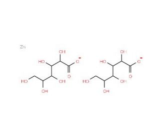 Gluconic acid zinc (II) salt (CAS 4468-02-4) - chemical structure image