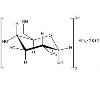 Glucosamine sulfate potassium chloride (CAS 38899-05-7) - chemical structure image