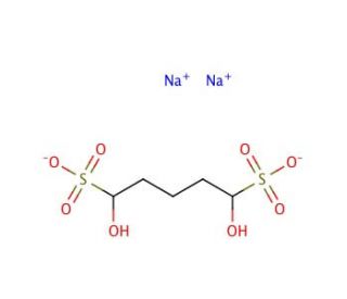 Glutaraldehyde sodium bisulfite addition compound (CAS 7420-89-5) - chemical structure image