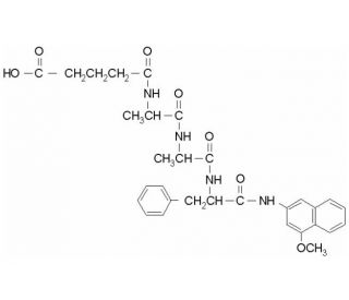 Glutaryl-Ala-Ala-Phe-4-methoxy-&beta;-naphthylamide - chemical structure image