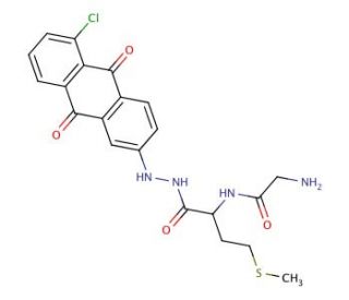 Gly-L-met-5-chloro-1-anthraguinonylhydrazide - chemical structure image