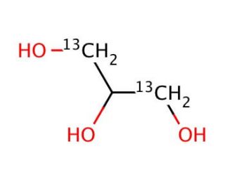 Glycerol-1,3-<sup>13</sup>C<sub>2</sub> (CAS 102088-01-7) - chemical structure image