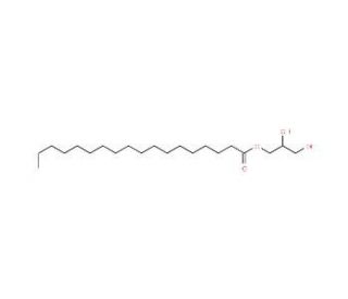 Glycerol monostearate, purified (CAS 31566-31-1) - chemical structure image
