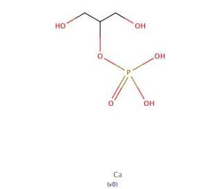 Glycerol phosphate calcium salt (CAS 58409-70-4) - chemical structure image