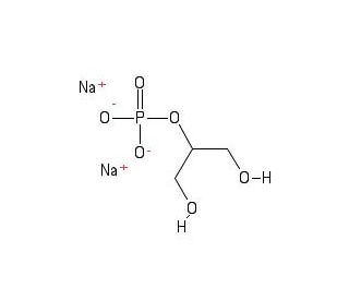 Glycerol phosphate disodium salt (CAS 55073-41-1) - chemical structure image
