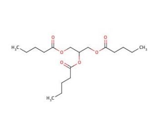 Glycerol trivalerate (CAS 620-68-8) - chemical structure image