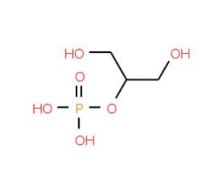 Glycerophosphoric acid (CAS 57-03-4) - chemical structure image