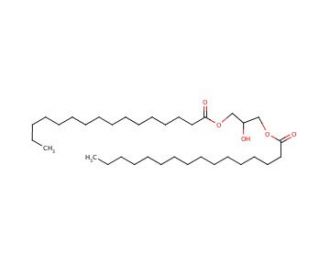 Glyceryl 1,3-dipalmitate (CAS 502-52-3) - chemical structure image