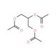 Glyceryl triacetate (CAS 102-76-1) - chemical structure image