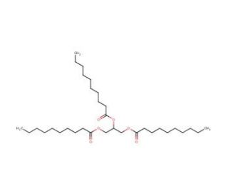Glyceryl tridecanoate (CAS 621-71-6) - chemical structure image