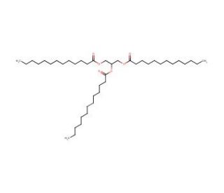 Glyceryl tritridecanoate (CAS 26536-12-9) - chemical structure image