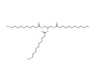 Glyceryl triundecanoate (CAS 13552-80-2) - chemical structure image