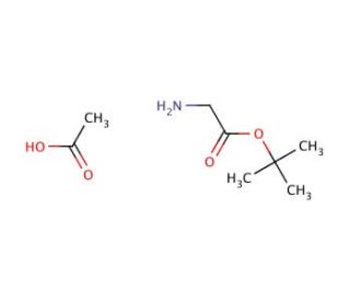 Glycine t-butyl ester acetate (CAS 38024-18-9) - chemical structure image