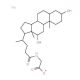 Glycodeoxycholic acid sodium salt (CAS 16409-34-0) - chemical structure image