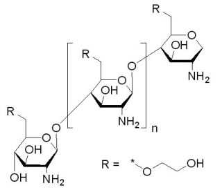 Glycol chitosan (CAS 123938-86-3) - chemical structure image