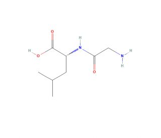 Glycyl-D-leucine (CAS 688-13-1) - chemical structure image