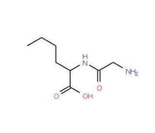 Glycyl-DL-norleucine (CAS 1504-41-2) - chemical structure image