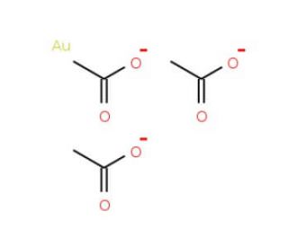 Gold(III) acetate (CAS 15804-32-7) - chemical structure image