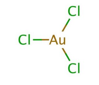 Gold(III) chloride (CAS 13453-07-1) - chemical structure image