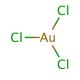 Gold(III) chloride (CAS 13453-07-1) - chemical structure image