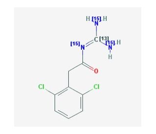Guanfacine-13C, 15N3 (CAS 1189924-28-4) - chemical structure image