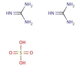 Guanidine sulfate salt (CAS 594-14-9) - chemical structure image