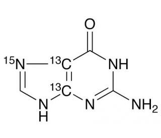 Guanine-4,5-13C2,7-15N - chemical structure image