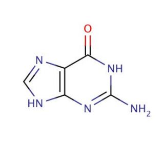 Guanine (CAS 73-40-5) - chemical structure image