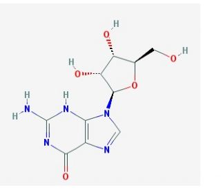 Guanosine (CAS 118-00-3) - chemical structure image