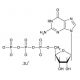 Guanosine 5′-triphosphate dilithium salt (CAS 85737-04-8 (non-salt)) - chemical structure image