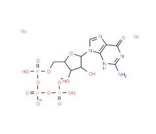 Guanosine 5&prime;-Triphosphate, Disodium Salt (CAS 56001-37-7) - chemical structure image