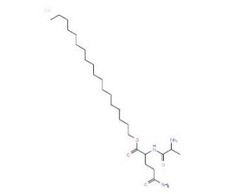 H-D-Ala-Gln-octadecyl ester hydrochloride (CAS 153508-74-8) - chemical structure image