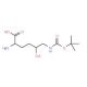 H-DL-delta-Hydroxy-DL-Lys(Boc)-OH (CAS 305820-28-4) - chemical structure image