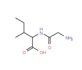 H-Gly-Ile-OH (CAS 19461-38-2) - chemical structure image