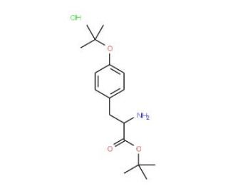 H-L-Tyr(tBu)-OtBu*HCl (CAS 17083-23-7) - chemical structure image