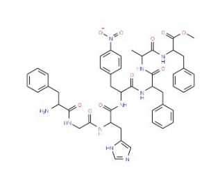 H-Phe-Gly-His-Phe(NO2)-Phe-Ala-Phe-OMe (CAS 50572-79-7) - chemical structure image